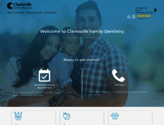 clarksvillefamilydental.com screenshot