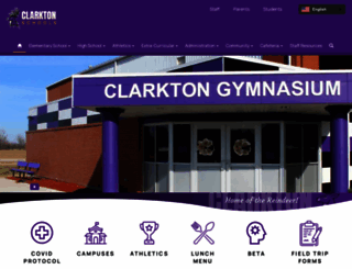 clarktonschools.org screenshot