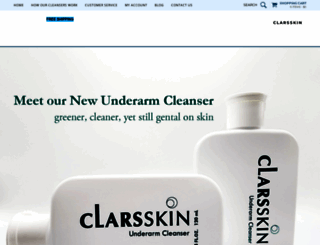 clarsskin.com screenshot
