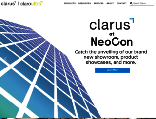 clarusglassboards.com screenshot
