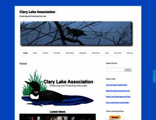 clarylake.org screenshot
