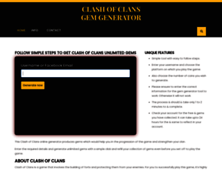 clashofclansfreegems.com screenshot