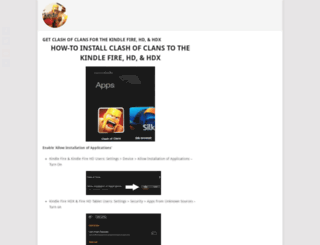 clashofclanskindlefire.com screenshot
