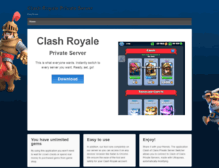 clashroyaleprivateserver.tk screenshot