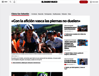 clasica-san-sebastian.diariovasco.com screenshot