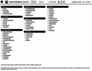 clasificadoshouston.univision.com screenshot