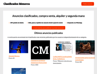clasificadosmenorca.com screenshot