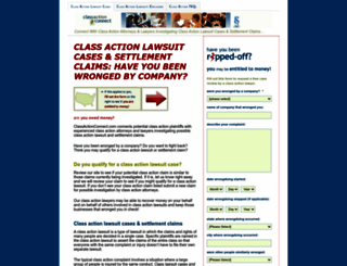 classactionconnect.com screenshot