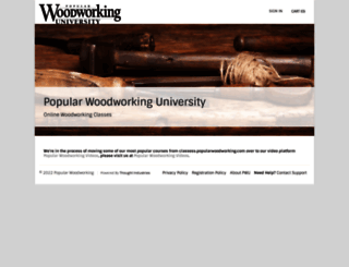 classes.popularwoodworking.com screenshot