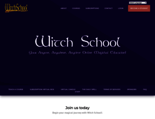 classes.witchschool.com screenshot