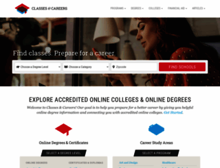 classesandcareers.com screenshot