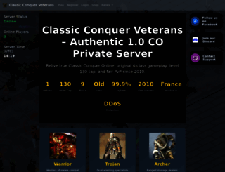 classic-conquer-veterans.com screenshot