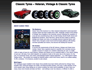 classic-tyres.co.nz screenshot