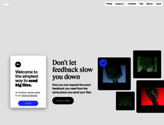 classic.wetransfer.com screenshot