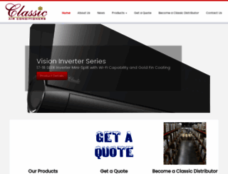 classicairconditioners.com screenshot