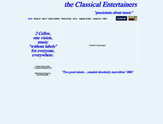 classicalentertainers.com screenshot