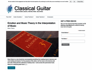classicalguitarblog.net screenshot