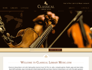 classicallibrarymusic.com screenshot