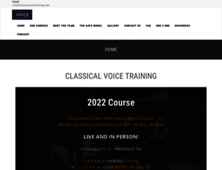classicalvoicetraining.com screenshot