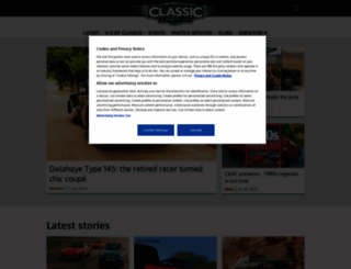 classicandsportscar.com screenshot