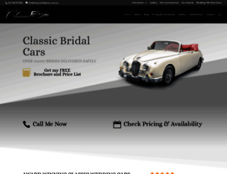 classicbridalcars.com.au screenshot