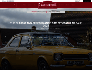 classiccarauctions.co.uk screenshot