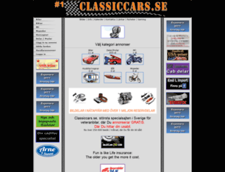 classiccars.se screenshot