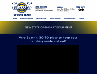 classiccarwashverobeach.com screenshot