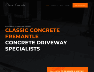 classicconcrete.com.au screenshot
