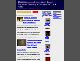 classicdecalsemblems.com screenshot