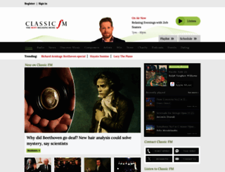 classicfm.com screenshot