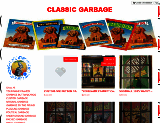 classicgarbage.storenvy.com screenshot