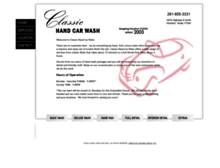 classichandcarwash.com screenshot