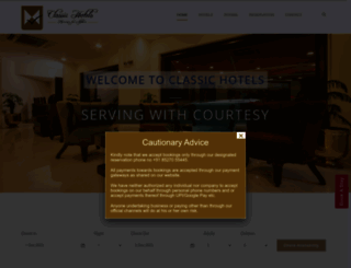 classichotelsindia.com screenshot