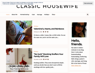 classichousewife.com screenshot