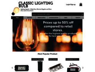 classiclightbulb.com screenshot
