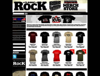 classicrockmerch.com screenshot