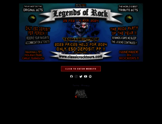 classicrocktours.com screenshot