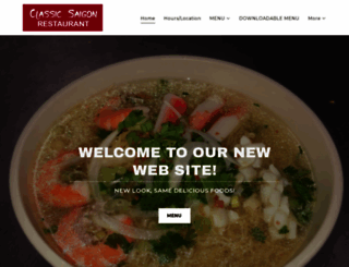 classicsaigonrestaurant.com screenshot