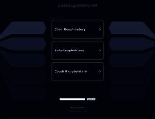 classicupholstery.net screenshot
