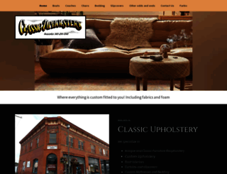 classicupholsteryanacortes.com screenshot