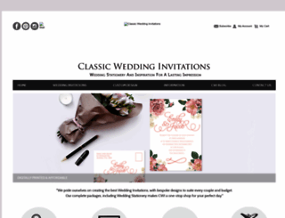 classicweddinginvitation.com screenshot
