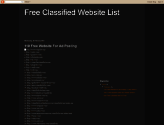 classified-sites-list-india.blogspot.in screenshot