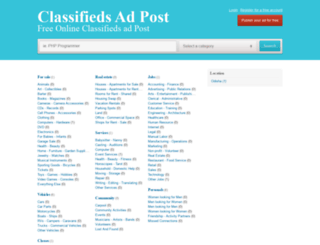 classifiedadpost.com screenshot
