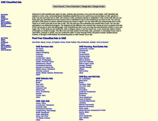 classifiedadsuae.com screenshot