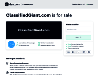 classifiedgiant.com screenshot