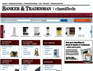 classifieds.bankerandtradesman.com screenshot