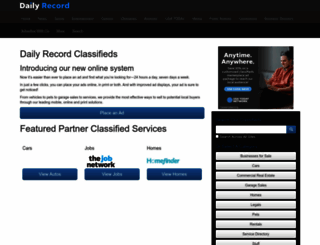 classifieds.dailyrecord.com screenshot