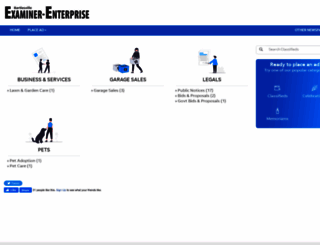 classifieds.examiner-enterprise.com screenshot