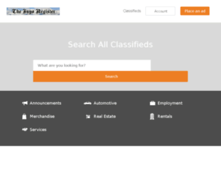 classifieds.inyoregister.com screenshot